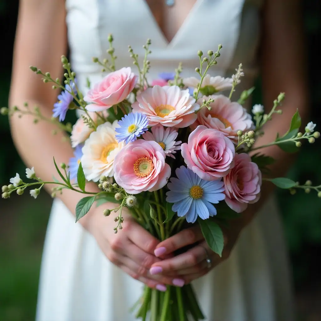 Wild meadow flower bouquet